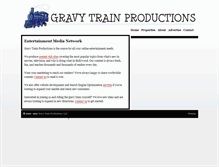 Tablet Screenshot of gravytrainproductions.com